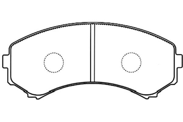 KAVO PARTS Комплект тормозных колодок, дисковый тормоз BP-5545